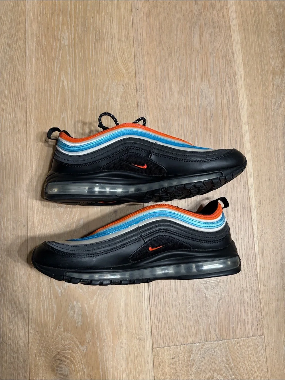 Nike Men’s Air Max 97 “Seoul” with Orange & Blue Accents